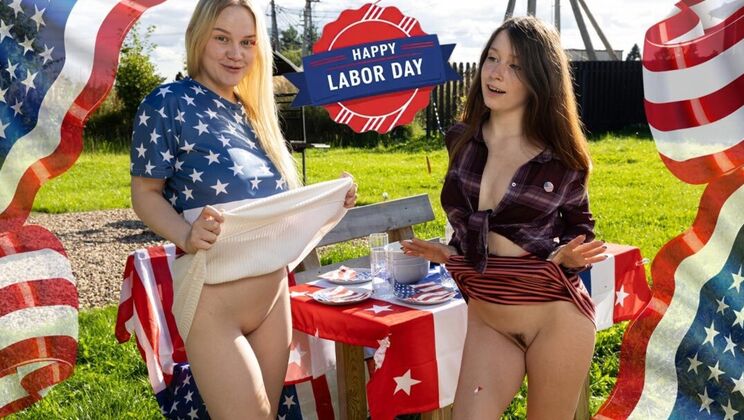 Teen 18+ Lesbian Labor Day 2026 with Kate Rose