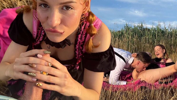 Redhead Public Blowjob